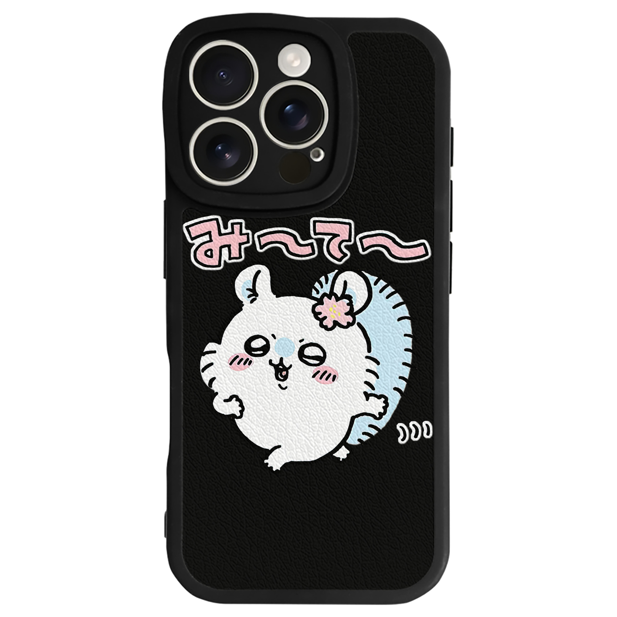 （画像用） ちいかわ モモンガ Chii-kawa Momonga 【iPhone 16シリーズ対応】シリコンスマホケース（レザー調） 材質：シリコン